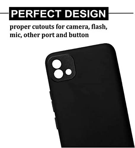 Image of Mobile Back Cover Case for Realme C11 (Silicone Case|CameraProtection|Black SC1510)