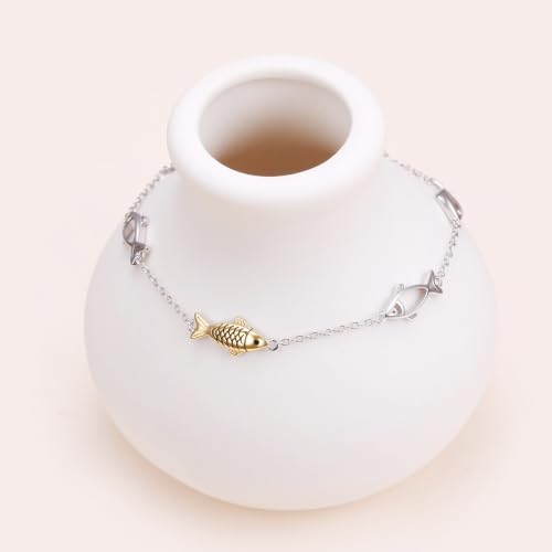 Image of Ladytree Bracelet for Women 925 Sterling Silver Cute Flying Bat /Blue Jay /Turtle /Bunny /Stingary /Octopus Charm Adjustable Bracelet Ocean Jewelry Gifts for Teen Girls Mother Wife Daughter Family