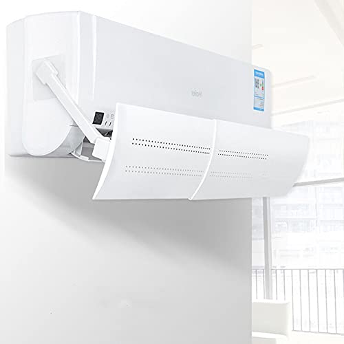 Retractable Air Conditioner Air Deflector, Universal Adjustable Air Conditioning Deflector Air Diverter Cover Telescopic Anti-Wind Baffles Anti Direct Blowing Windshield Wind Guide