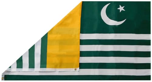 Azad Kashmir Premium Quality Heavy Duty Fade Resistant 3x5 3'x5' 100D Woven Poly Nylon Flag Grommets