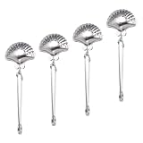 Warmhm 3 Sätze Tee Leckfilter Loser Filter Für Tee Teesieb Aus Metall Feines Netz Teezubehör Haushalts Teesieb Teeblatt Ei Früchteteesieb Tee Werkzeug Edelstahl 4 Stück * 3