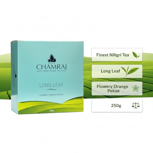 CHAMRAJ Long Leaf FOP (Flowery Orange Pekoe) Tea 250 g | Pack of 1 | Total 250 g | High Grown Nilgiri Long Leaf Tea | Finest Chamraj Nilgiri