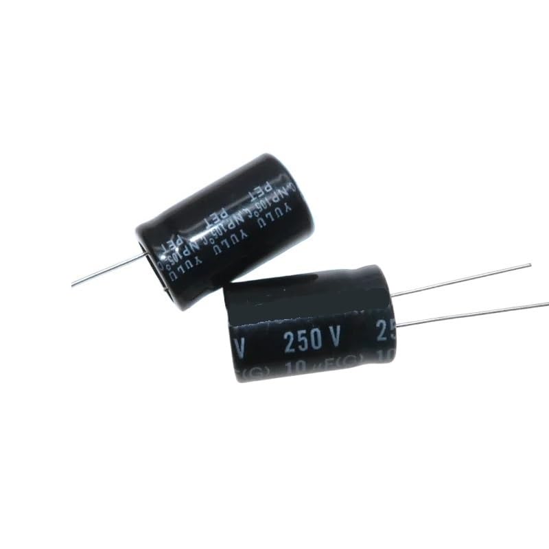 5PCS Audio Frequency Crossover NP Non-Polar Aluminum electrolytic Capacitor 250v 10uf 13X20mm