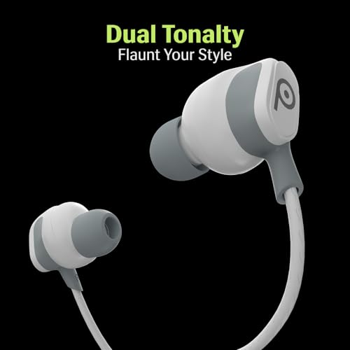 Image of Lava Probuds E1c in Ear Earphone | 12mm Bass Boosted Copper Driver with Pocket Comfy C Type Jack with Wire Protector | Dual Tone Stylish Design | in-Built Mic | IPX4 Water Resistant (White)