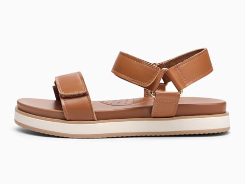 Image of Coutgo Women's Arch Support Adjustable Strap Flat Sandals | Casual Sandals
