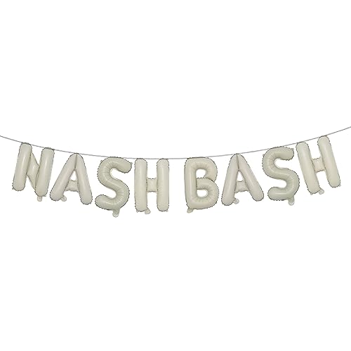 16 inch Multicolor Bach Bash Balloons Bach Bash Decorations Bach Bash Banner Nashville Bachelorette Party Decorations Nash Bash Party Decorations (NASH BASH Cream)