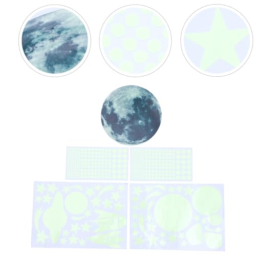 Vinilos decorativos luminosos de estrellas y luna 20cm miniatura 7