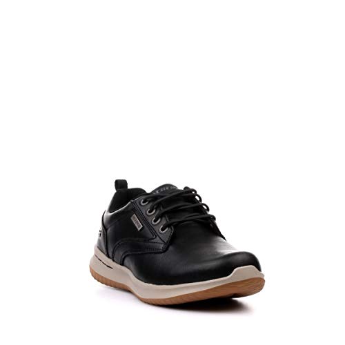Image of Skechers Men's Delson-Antigo Oxford | Casual, Waterproof, Air-Cooled Memory Foam, Leather, Slip-On