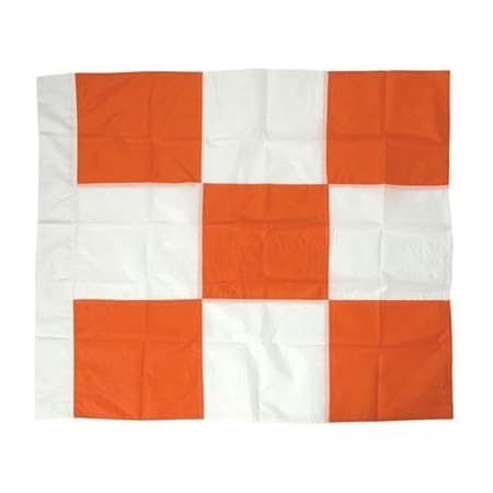 5x3 Foot Polyester Flag Orange &amp; White Check Flag - 5x3 Feet Polyester Armagh Gaa Chequered Flag C 352399