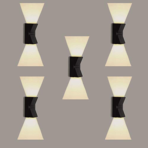Image of Gesto IP65 6W Outdoor Up Down Wall Mounted Light, (Warm White) - Pack of 5