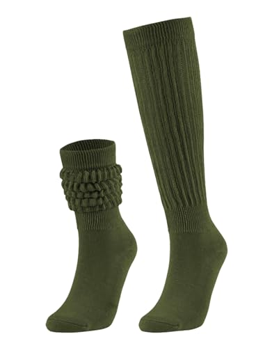 Image of Slouchy Socks for Women Stretchy Knee-High Scrunch Socks Soft Long Slouch Boot Socks