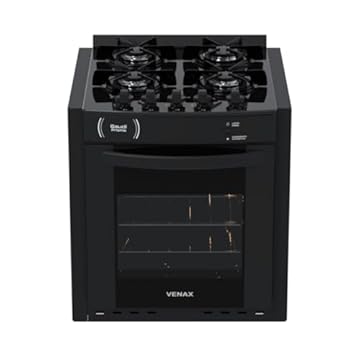 Fogao A Gas De Embutir Gaudi Prisma Vitreo Bl 4q Preto Gas Glp