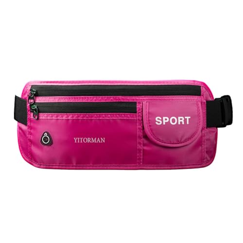 Image of money belt for travel， Undercover Fanny Pack，travel money belt under clothes Protect Cash, Credit Cards and Travel Documents gifts for travelers women (rose)