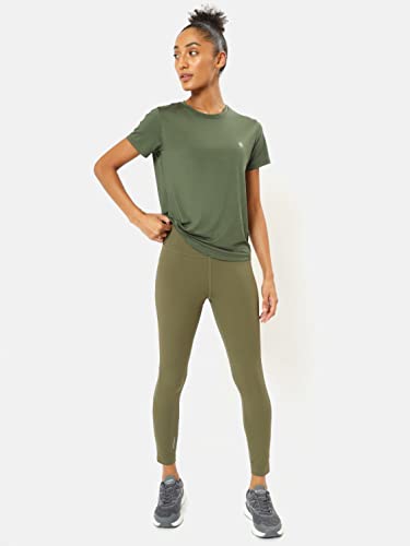 Image of CULT Solid Active T-Shirt with Logo | Women's Gym T-Shirts | Lightweight | High-Performance Workout Wear