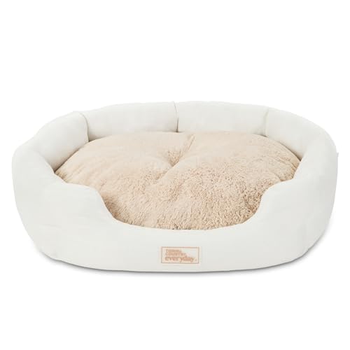 Town & Country Everyday CuddleTown Faux Linen Comfy Cozy Cuddler Pet Bed, Supportive & Calming...