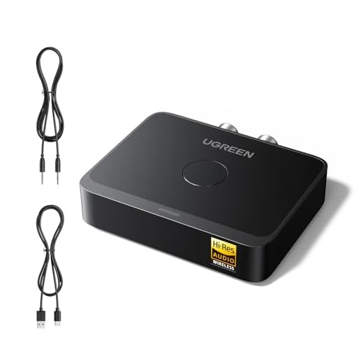 UGREEN Bluetooth 6.0 Receiver with LDAC, Hi-Res Wireless Audio Adapter with Low Latency, for Old Stereo/Speakers/Wired Speakers/Home Audio Music Streaming Stereo System