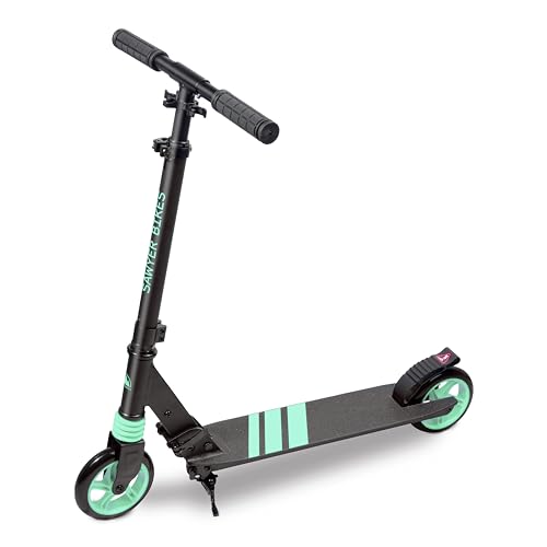 Sawyer Bikes - Patinete Ajustable y Plegable - Niños 6 a 12 Años (Mint)