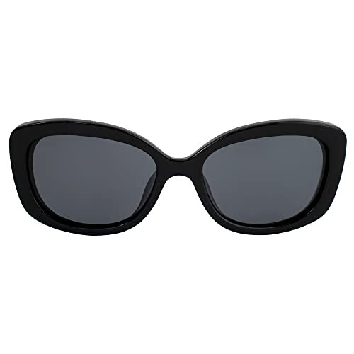 Dominica Polarized Sunglasses for Women Black Frame w/Smoke Lens2