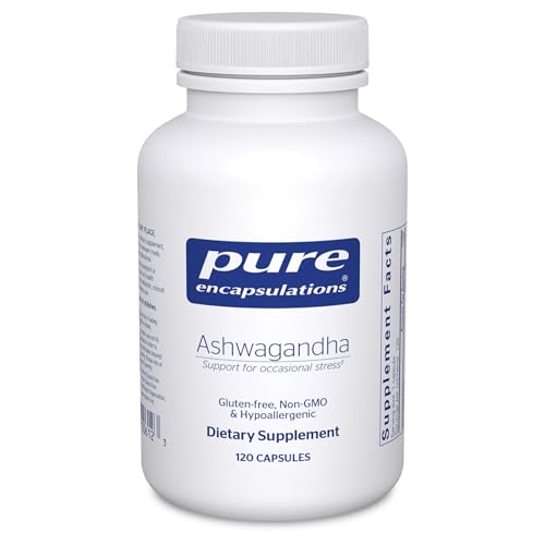 Pure Encapsulations Ashwagandha - 500 mg Ashwagandha Extract - Metabolism & Stress Support - Immune Support* - GMO Free & Vegan - 120 Capsules