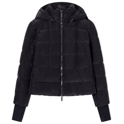 A|X Armani Exchange Para Mujer. XW000650AF16207UC001 Abrigo PlumíFero Negro (L), Casual, Poliamida - 3