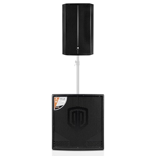 PRORECK 3500W P.M.P.O 18 inch Active Powered Subwoofer with 15 Inch DSP PA Speaker/Stage Monitor for DJ, Live Sound,Conference,Stage Performance