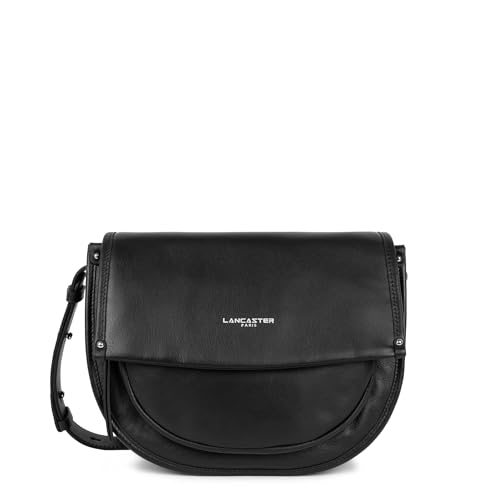 LANCASTER Sac besace Soft Selma en cuir noir élégant pour femme