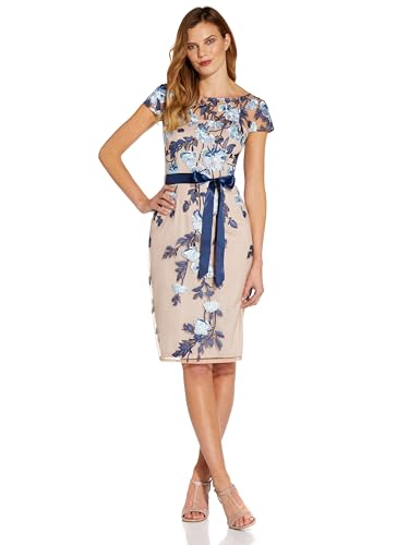 Image of Adrianna Papell Women's Embroidered Sheath Dress