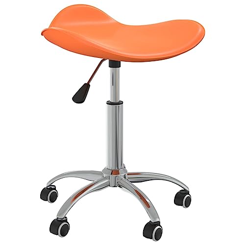 Chaise de bureau orange confortable contre le mal de dos