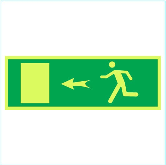 5 Piece Combo Emergency Exit Way Left Arrow Glow Sign Emergency fire Safety Radium Night Light illuminations PVC Waterproof Sign Sticker (B09TL1QNY1) Amazon Price History, Amazon Price Tracker