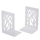 ブックエンド 本立て 本棚用 棚用 重い本用 おしゃれ インテリア 金属製ブックエンド 1組 ブックストッパー (ホワイト) ブックエンド 本立て 本棚用 棚用 重い本用 おしゃれ インテリア 金属製ブックエンド 1組 ブックストッパー (ホワイト)