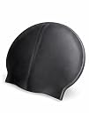 TRAIS Premium Silicone Swimming Cap for Men & Women | Waterproof Stretch Swim Cap for Long & Short Hair | Anti-Slip Comfortable Fit | Black gallery image