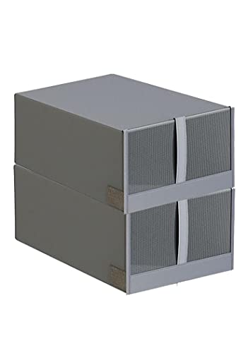 Image of House of Quirk Foldable Non-Woven Shoe Storage Box with Clear Mesh Window - Perfect for Organizing Shoes (Grey, Pack of 2 Box)