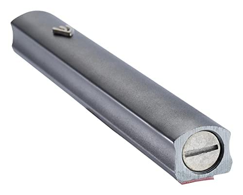 A&S Mezuzot Alumium Mezuzah Case in Silver Shin Design Weatherproof Door Mezuza Judaica Art for Home Blessing (Titanium, 7 Inches)