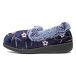 Jo & Joe Mabel Womens Navy Wider Fit Slipper - Size 6 UK - Blue