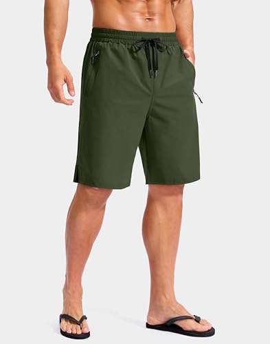 Image of G Gradual Mens Swim Trunks with Compression Liner 7 inch /9'' Quick Dry Board Shorts Swimsuit Bathing Suit for Men Zipper Pockets