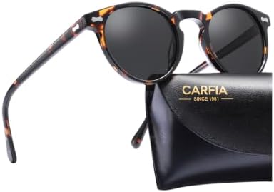 CARFIA Retro Polarized Sunglasses for Women UV Protection CA5288