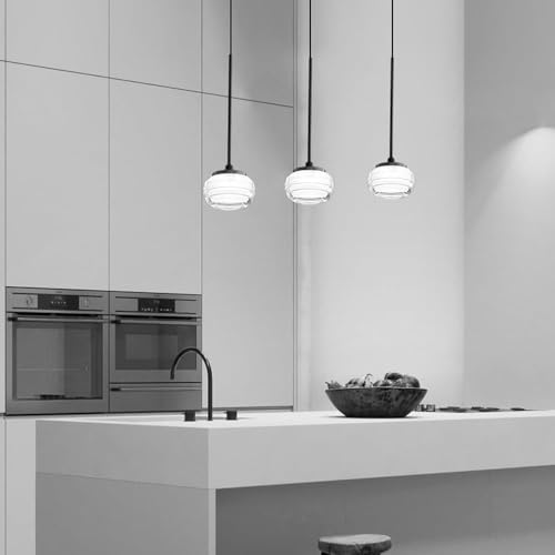 Lámpara colgante pequeña para dormitorio moderna iluminación interior estilo nórdico negro 2
