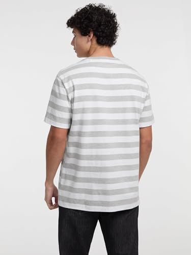 GUESS Camiseta con logotipo a rayas