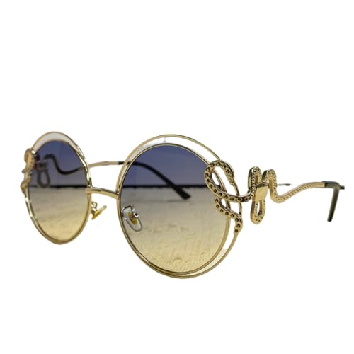 Lunettes de soleil rondes vintage protégeant les yeux sensibles des femmes