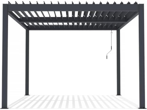Habitat et Jardin Pérgola bioclimática de Aluminio <> - 3 x 4 m - Antracita