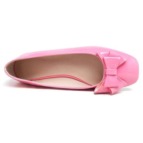 Image of Dear Time Women's Casual Foldable Ballet Flats Square Toe Ballerina Flats Shoes Comfortable