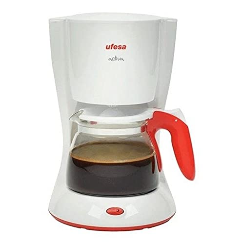 Ufesa CG7223 Activa - Cafetera de Goteo, 1000W, 10-15 Tazas,1.25 L, Filtro permanente, Jarra de vidrio