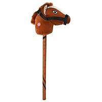 Unibos Aggloz | Hobby Horse Toy with Sounds | Tall Horse on a Stick | Quality Horse Toys | Galloping Sounds | Childrens Toy | for Kid Xmas Gifts Indoor & Outdoor | 71cm