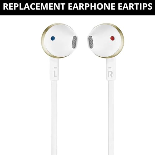 Image of Crysendo Soft Silicone Earbuds Eartips Case Cover for JBL Tune 205 Buds (Blue)