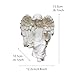 JARPSIRY Angel Garden Statue, Sitting Angel Sculpture, Resin Angel with Bird Figurine for Patio Yard Porch Lawn Outdoor Decor Home Shelf Sitter Memorial Spiritual Gifts