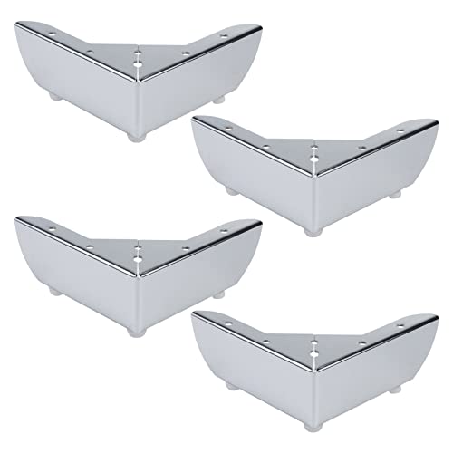 Antrader 4pcs Minimalist Design Furniture Feet Metal Sofa Cupboard Cabinet Leg Replacement Parts