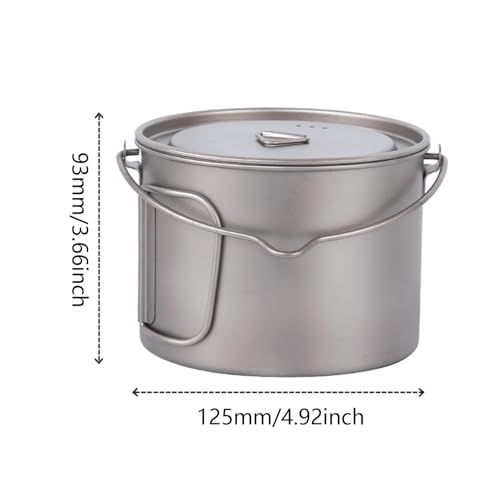 Casserole titane camping pliante, popote de cuisine outdoor et bivouac - 6