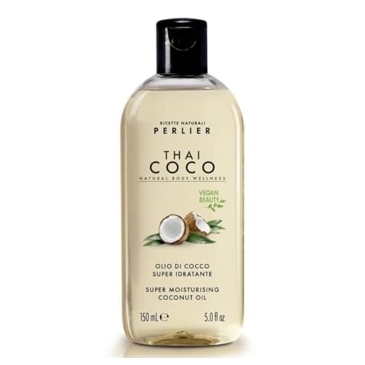 Perlier, Super feuchtigkeitsspendendes Körperöl Thai Coco, nährt tiefenwirksam und verleiht der Haut Vitalität mit reinem Kokosöl, ideal für trockene und stumpfe Haut, 150 ml