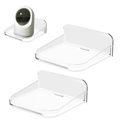 MXHBSTP 2pcs Monitor Stand Monitors Holder with Adhesive Backing Universal Baby Monitor Mount Easy to Install No Drilling Needed Flexible and Portable Design