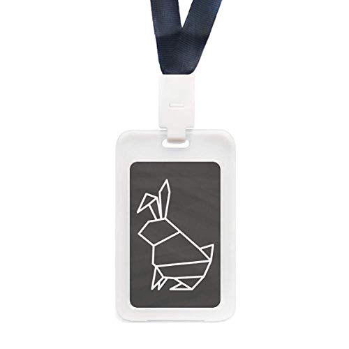 Porte-carte de crédit transparent fini les pertes de temps avec le motif lapin origami